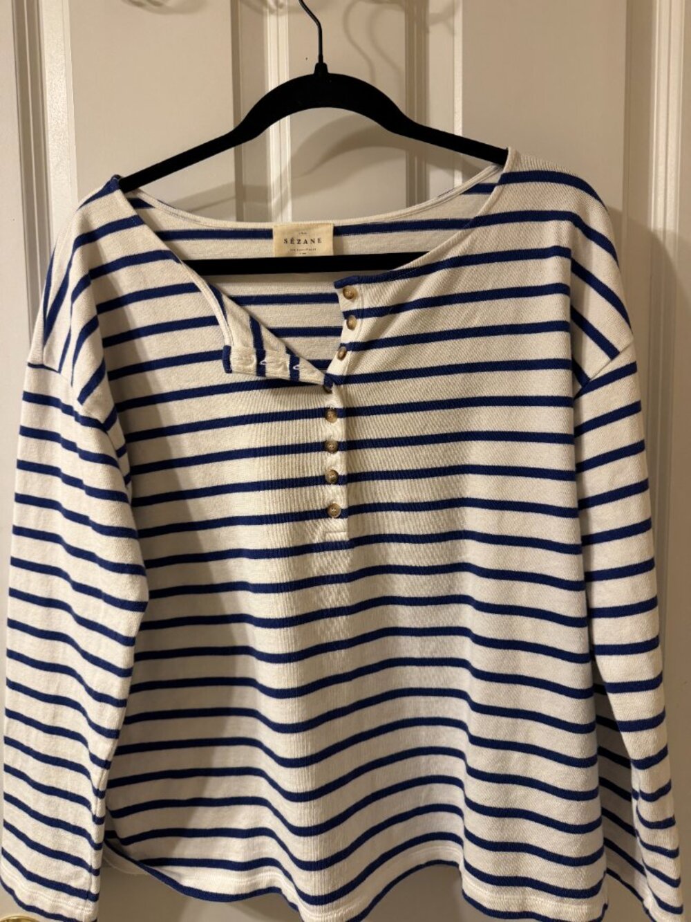 Sezane Gatsby Mariniere Top XL - Picture 2 of 9
